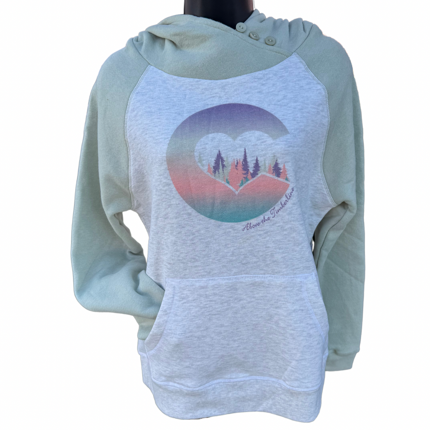 Sage / Oatmeal Women's Hoodie