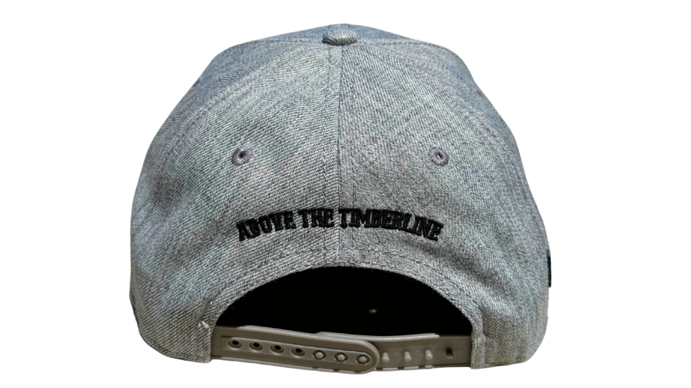 Grey with Oil Lid & Grey Leather Patch Hat