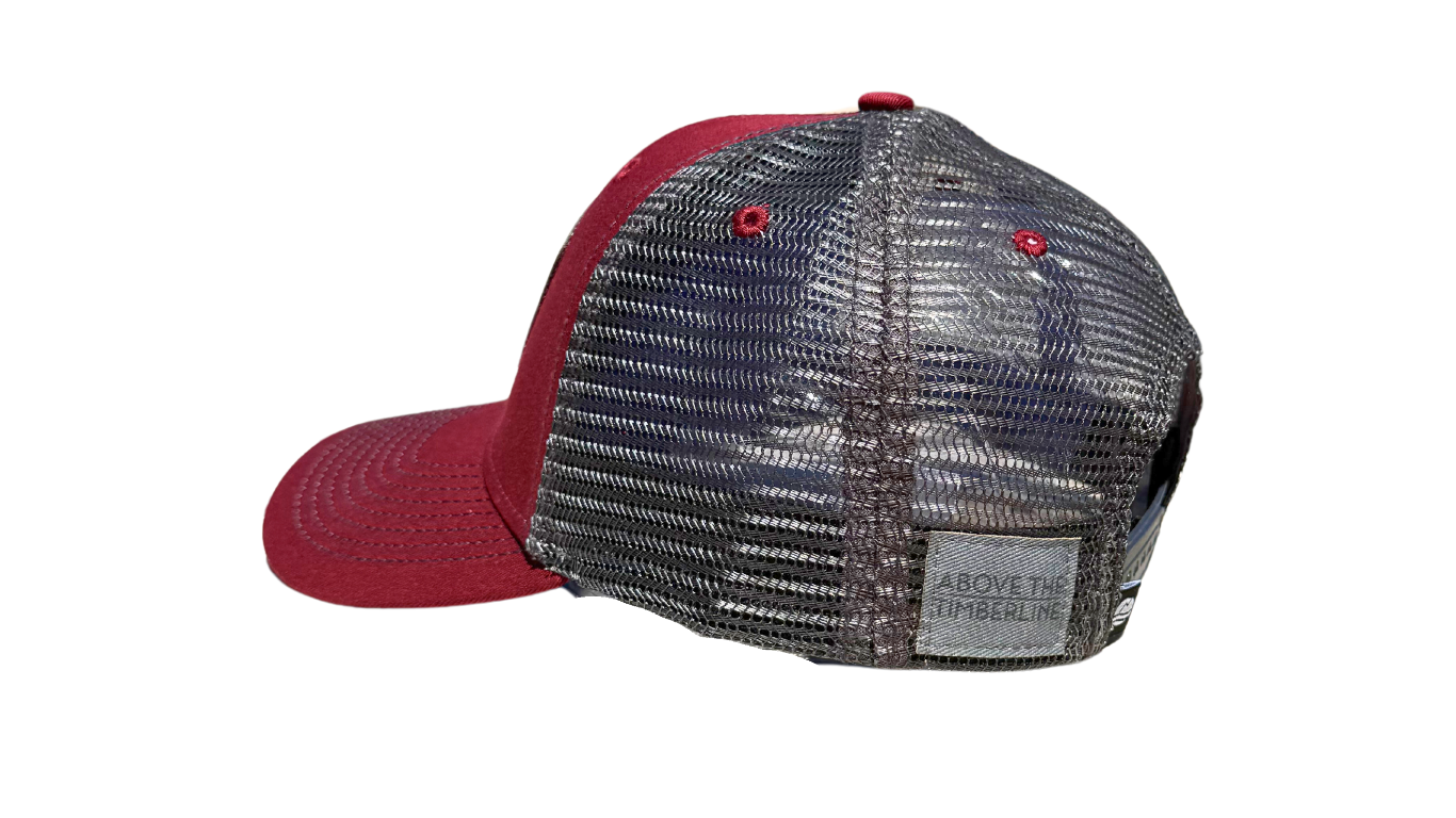 Red & Grey with Grey Leather Patch